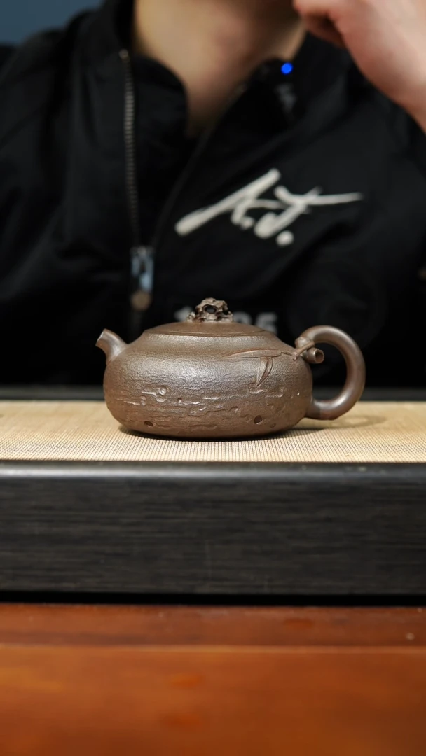 【闪购商品】紫砂茶壶太湖石，青段还原