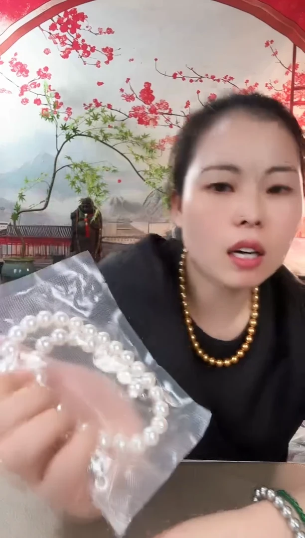 鲛珠白色1.2项链000