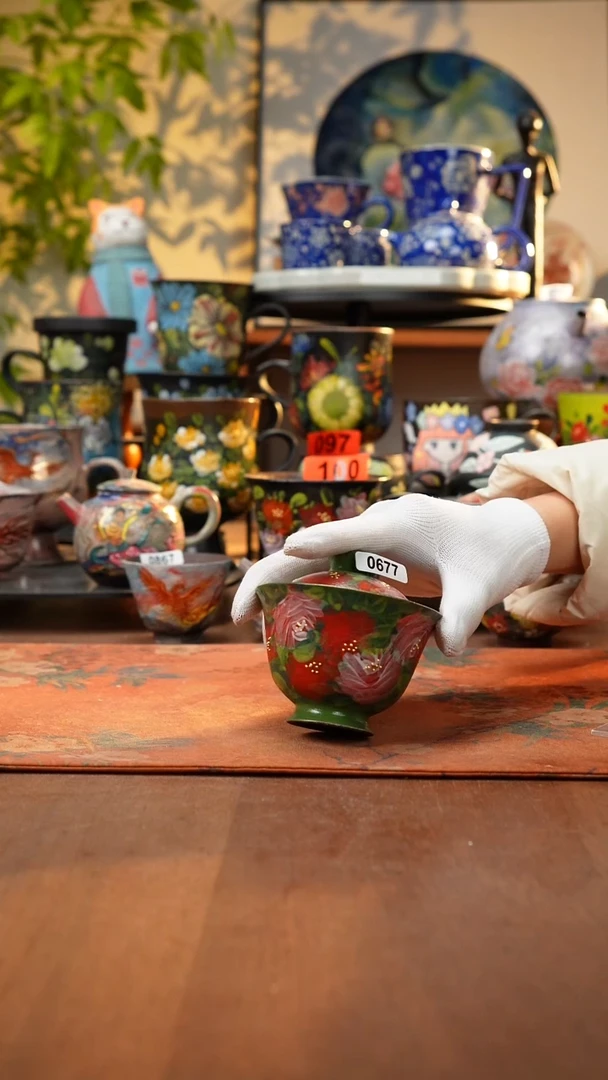 瓷片景德镇手工手绘677