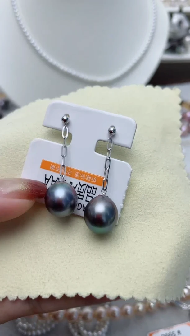 【闪购商品】海水珍珠耳饰18K金镶嵌W133