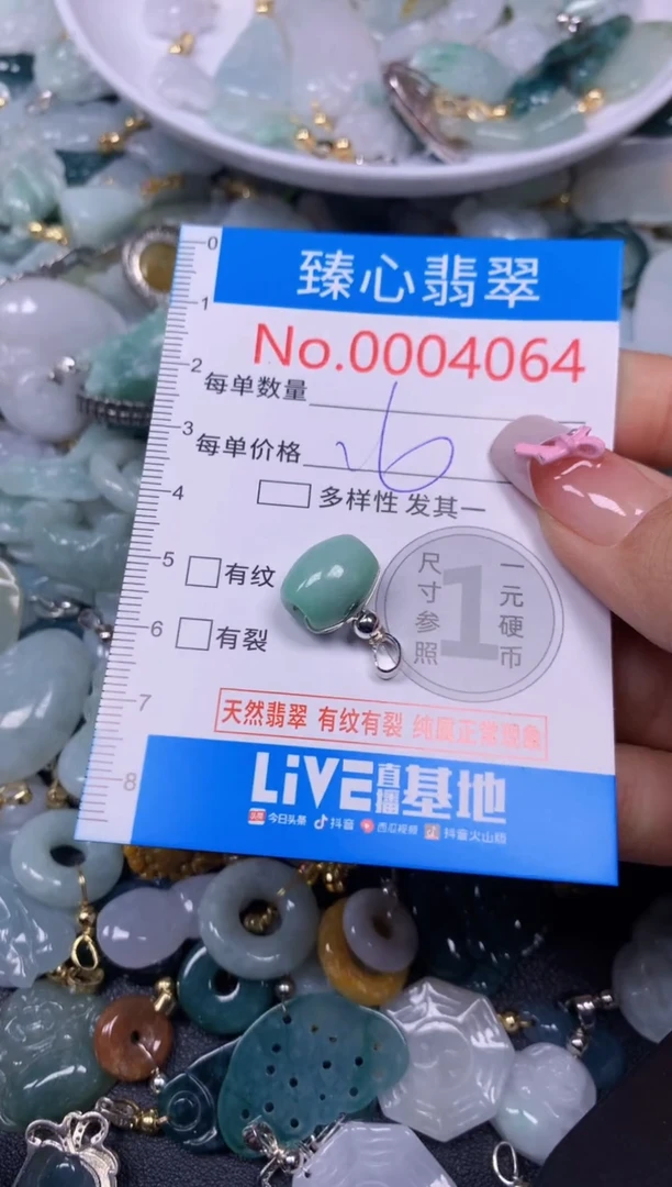 【闪购商品】翡翠颈饰未镶嵌含绳0004064