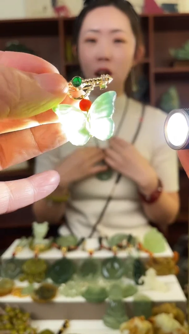 未镶嵌蛇纹石玉颈饰多样性发货拍一发一