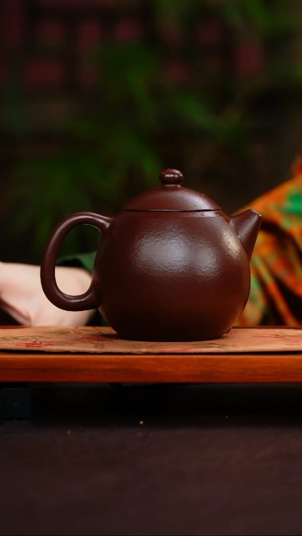 茶壶紫砂龙蛋 紫袍玉砂
