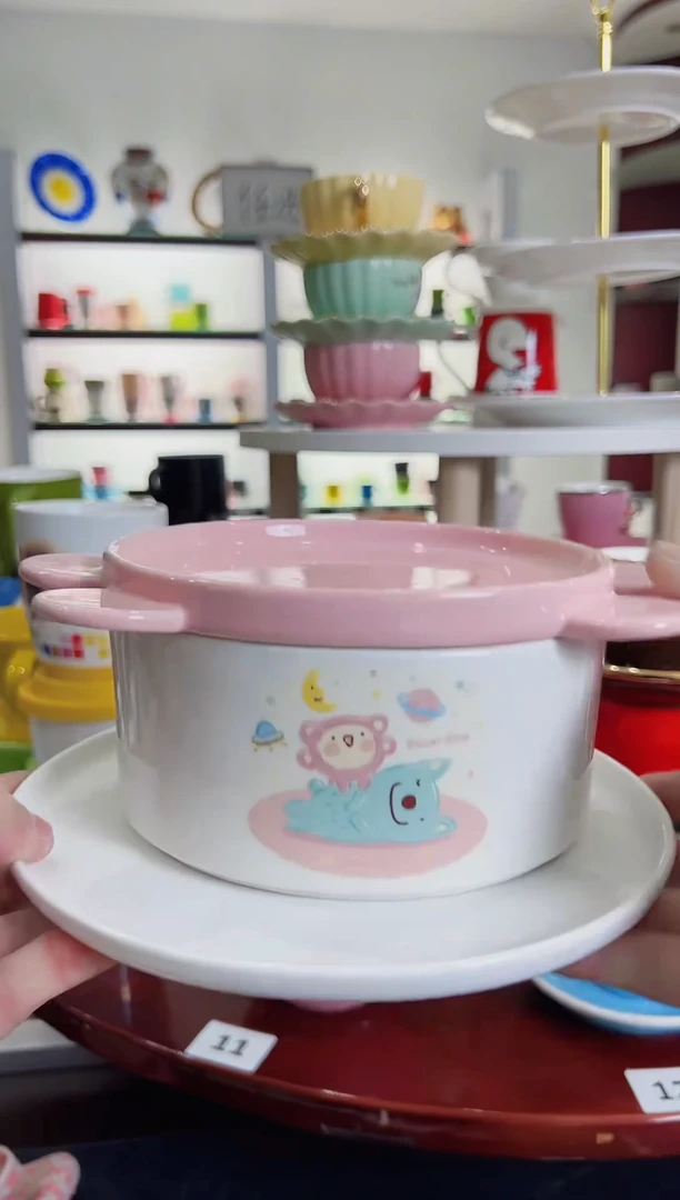 陶瓷手柄款泡面碗可爱