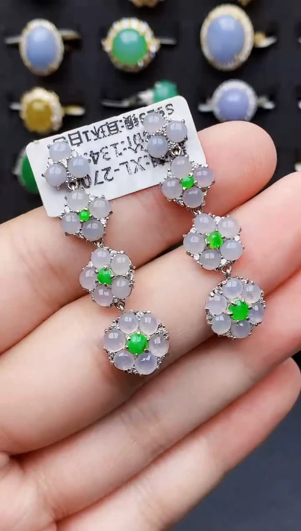 银S925镶嵌戒指翡翠0103