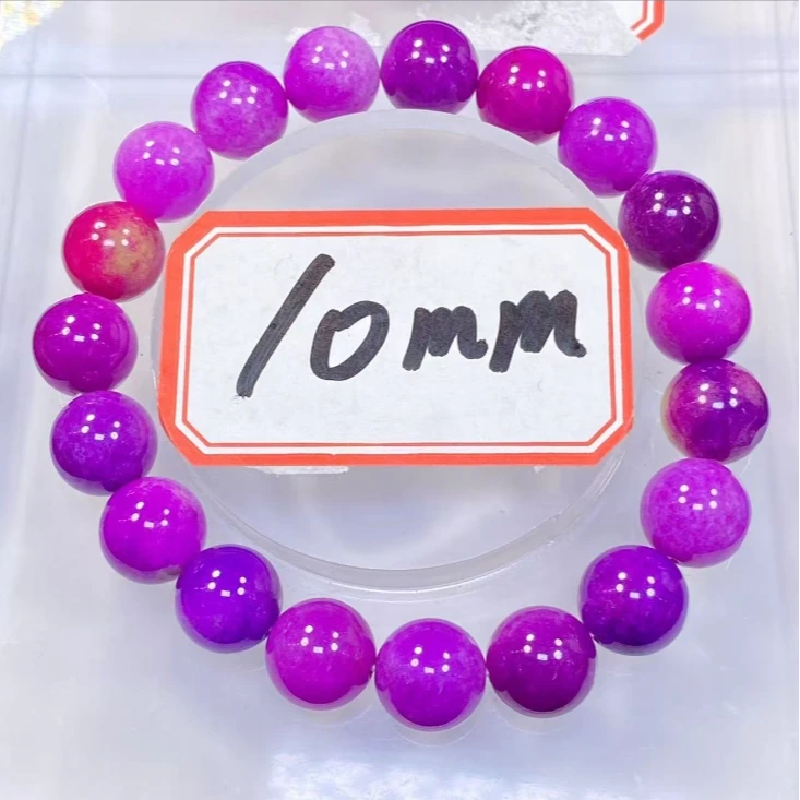 紫玫油画10mm手串发一条B58