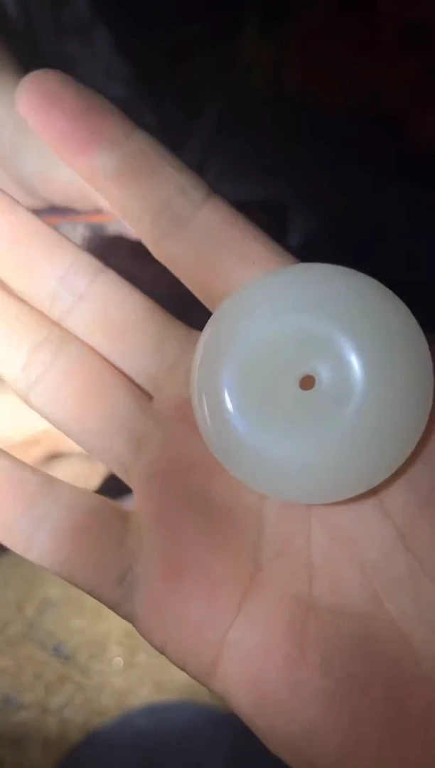 和田玉未镶嵌挂件平安扣