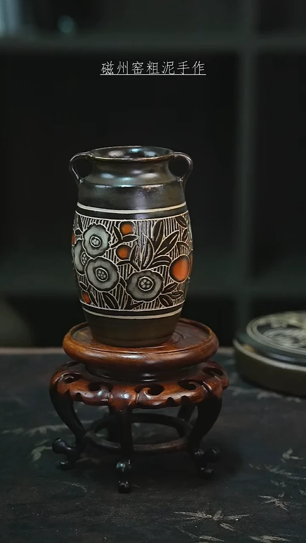 磁州窑纯手工艺术茶器（微瑕）