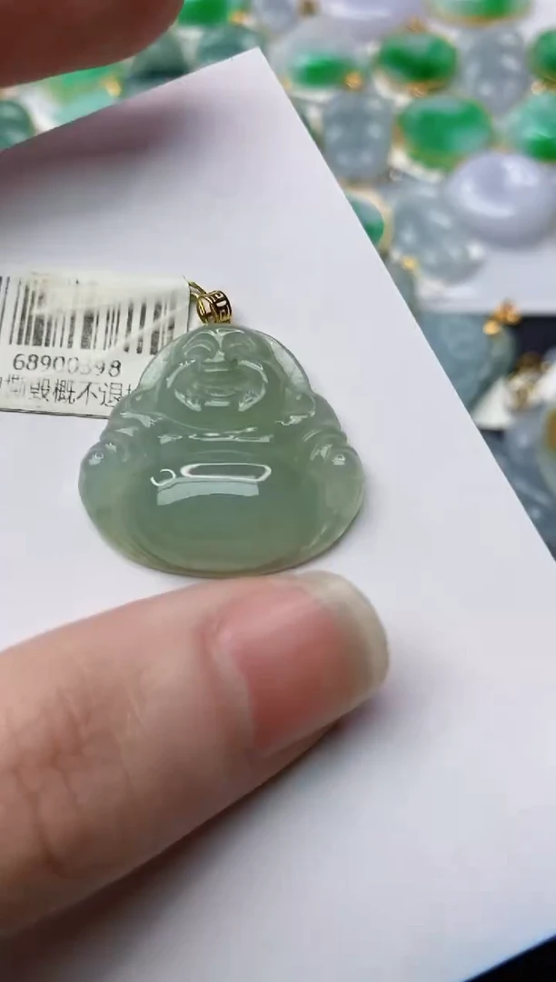 【闪购商品】翡翠颈饰18K金镶嵌49...........