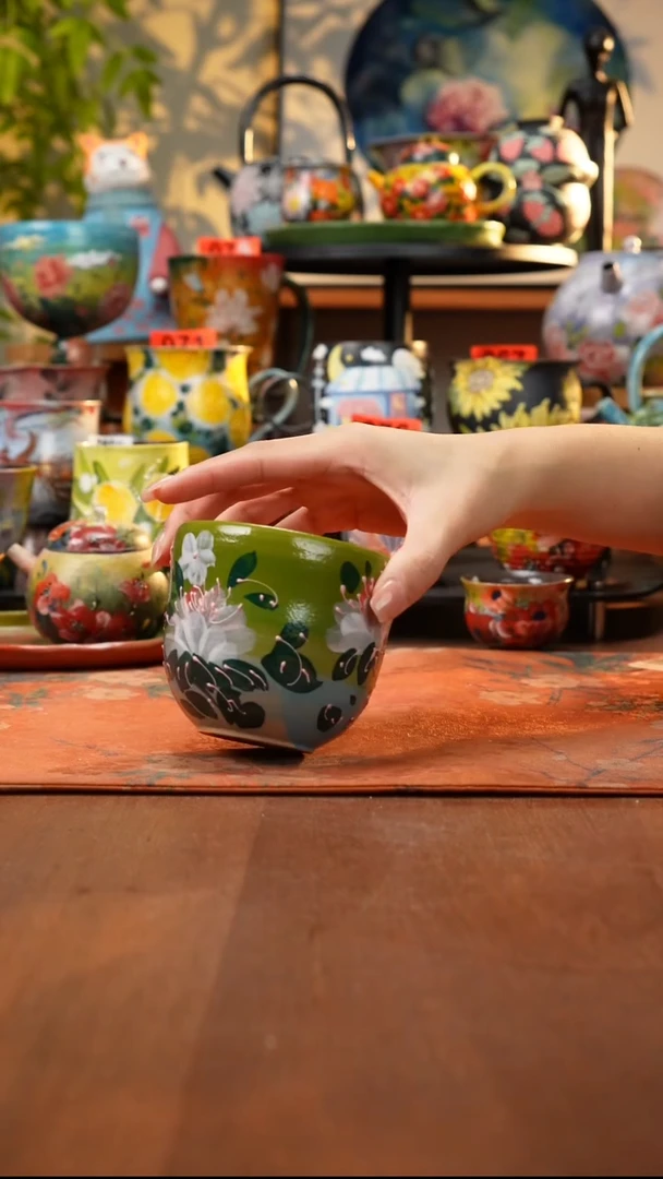 瓷片景德镇手工手绘317