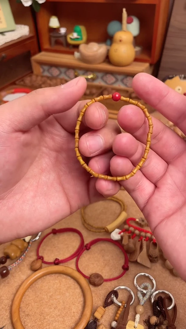 竹节手串一物一拍加红色莎莎