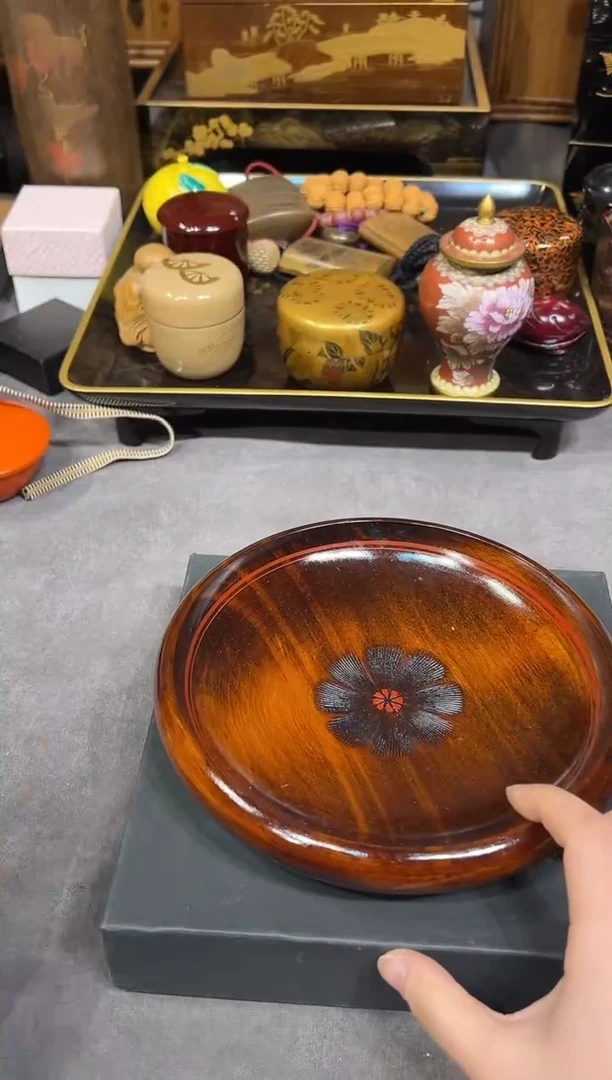 果子钵 大漆漆器大漆漆器