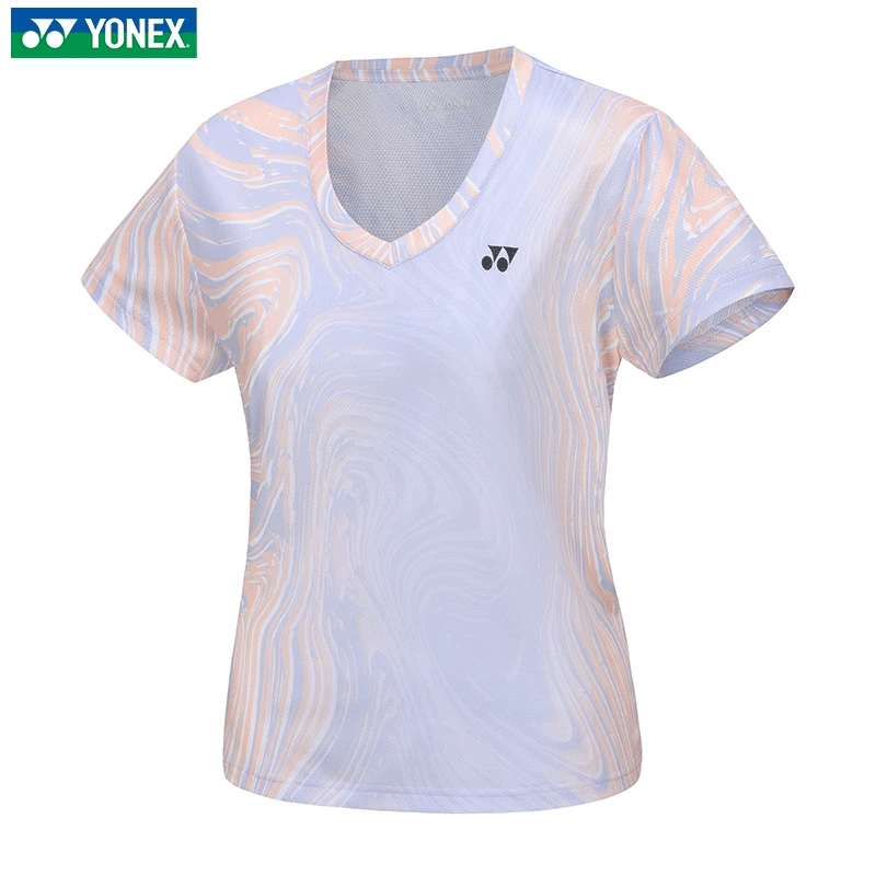 YONEX/尤尼克斯羽毛球服女款训练比赛速干T恤夏季透气运动短袖