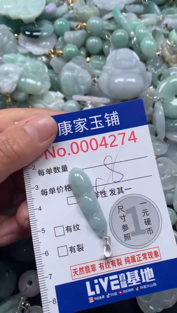 颈饰未镶嵌翡翠4274