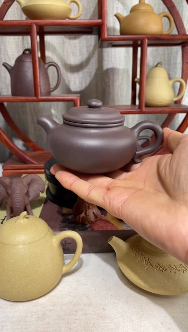 【闪购商品】紫砂茶壶微微瑕台西底板紫泥大亨仿古