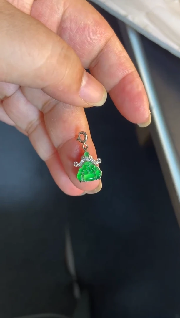吊坠(不含链)银S925镶嵌翡翠1