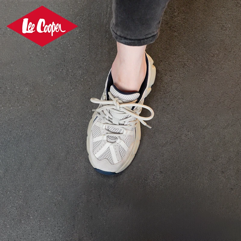 Lee Cooper【欧若动感风】新款潮流老爹鞋厚底增高运动鞋显瘦显高
