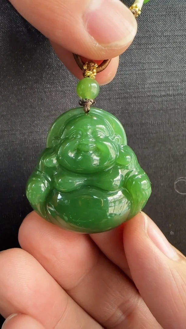 【闪购商品】和田玉吊坠未镶嵌俄七老冰底佛公多样性发一