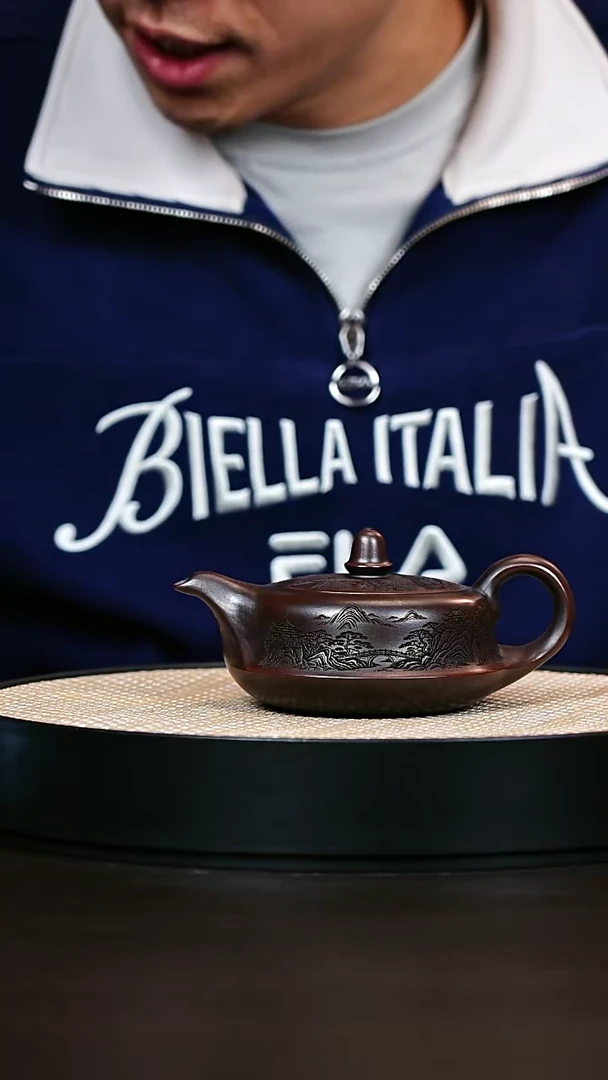 茶壶紫砂原矿紫砂壶曲壶