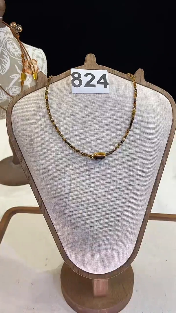 项链钛钢淡水珍珠824