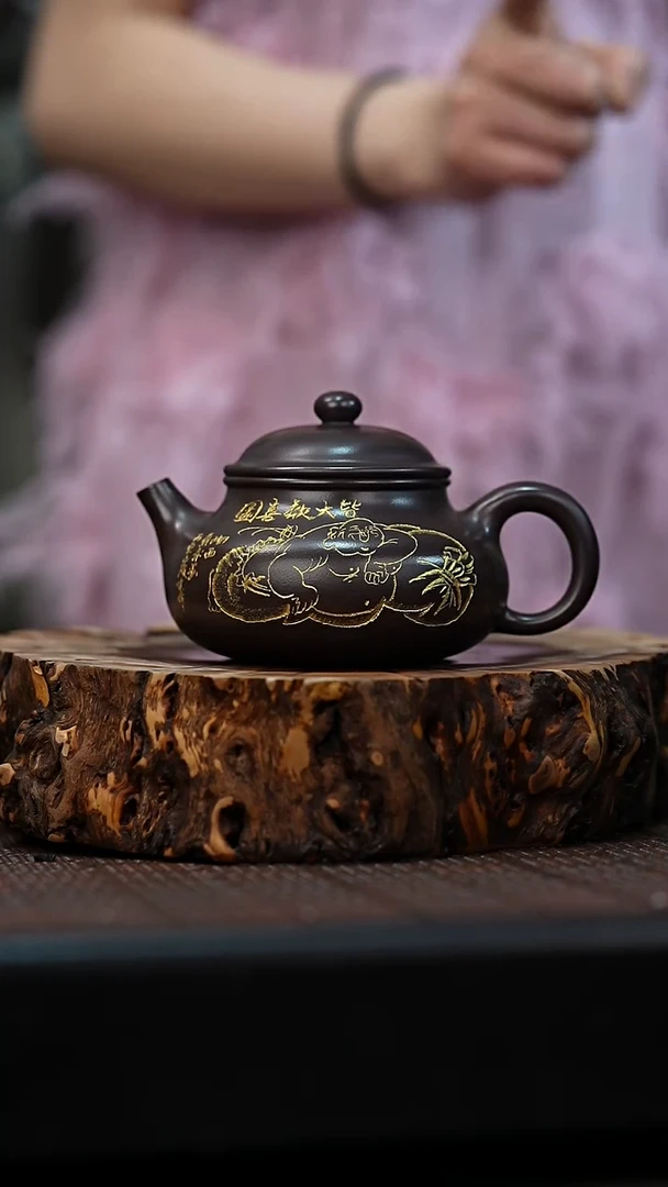 茶壶紫砂宜兴岁颐传砂原矿全手51