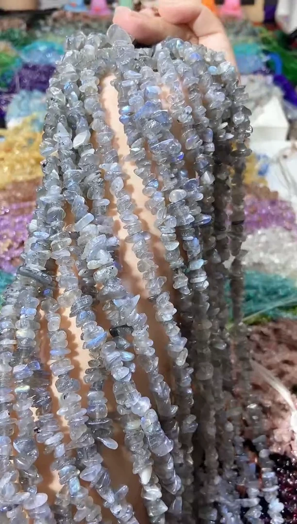 水晶珠宝半成品未镶嵌bbb灰月光