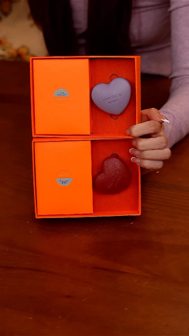 193-心形车载香薰-红色+紫色组合