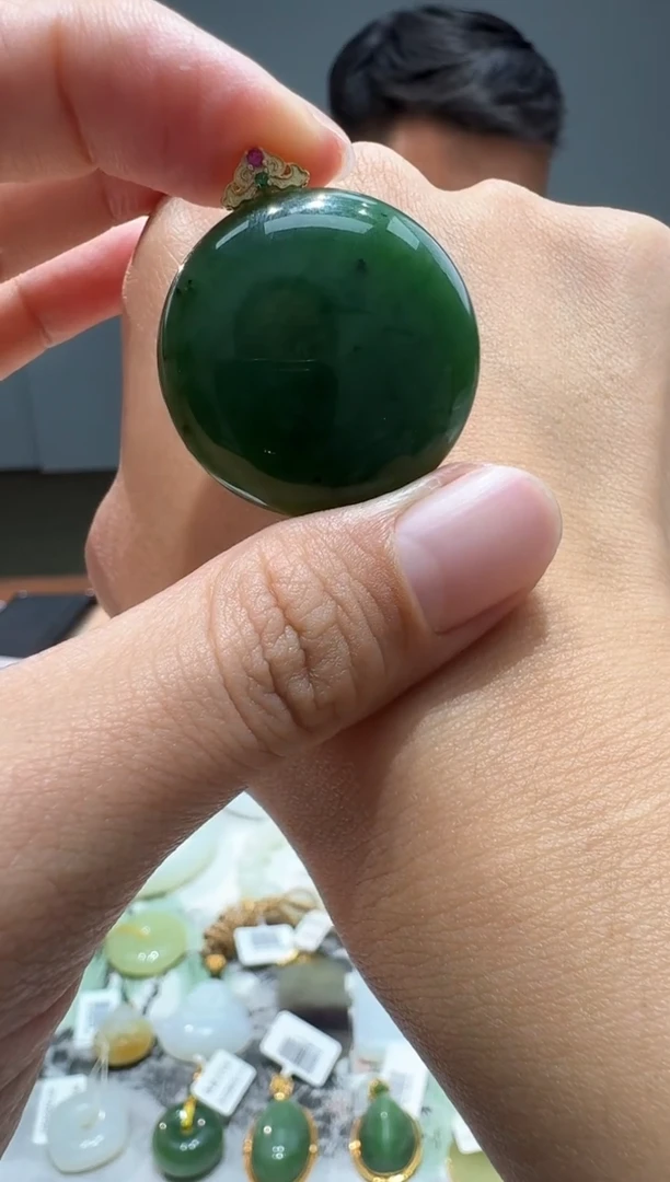 颈饰未镶嵌和田玉【瑞睿珠宝】和田玉无事牌