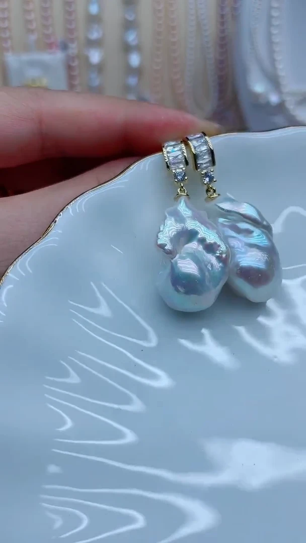 未镶嵌淡水珍珠耳饰耳钉多样性发其一