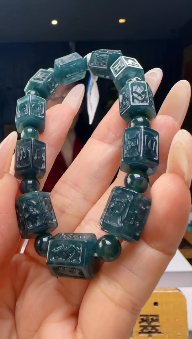 未镶嵌手串翡翠多样性发其一YJ@@60B7J13630