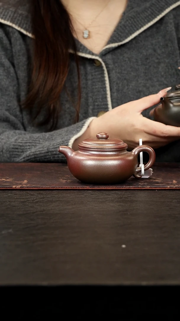 茶壶紫砂尘*柴烧清水泥仿古200cc