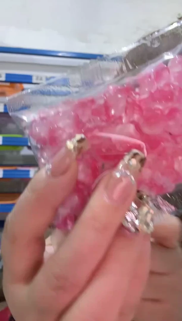 玻璃2360铃兰花100颗樱花粉色