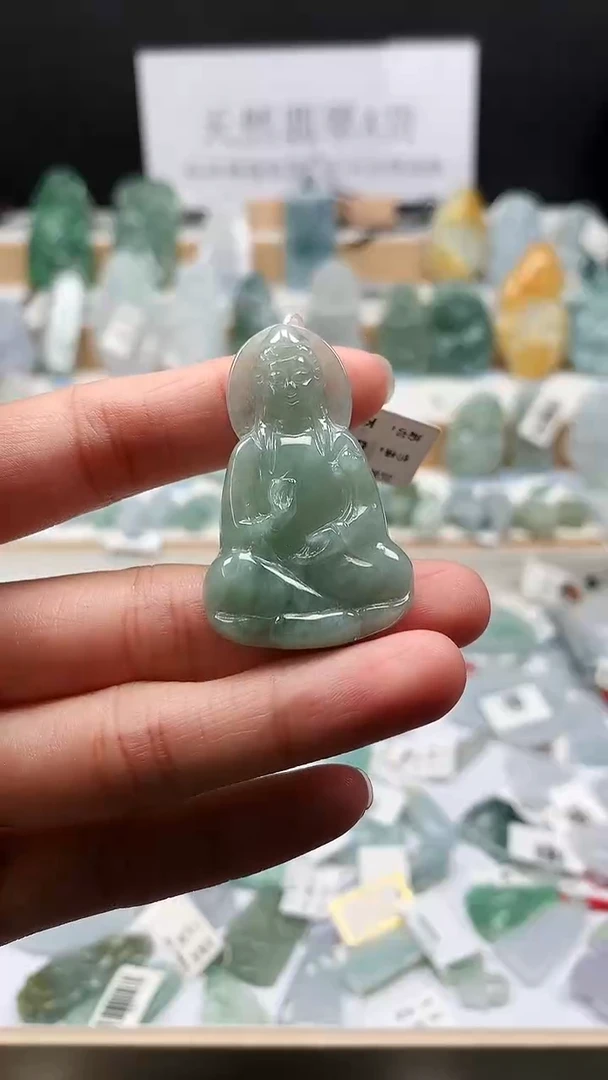 吊坠(不含链)未镶嵌翡翠108素衣观音