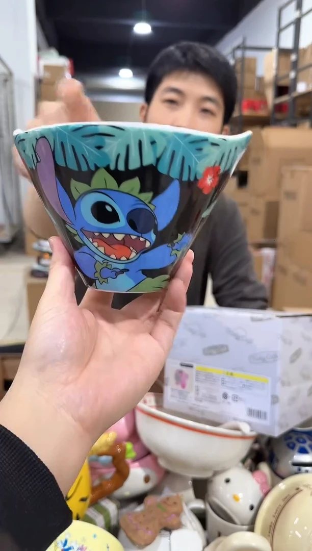 瓷片夏威夷史迪仔拉面碗