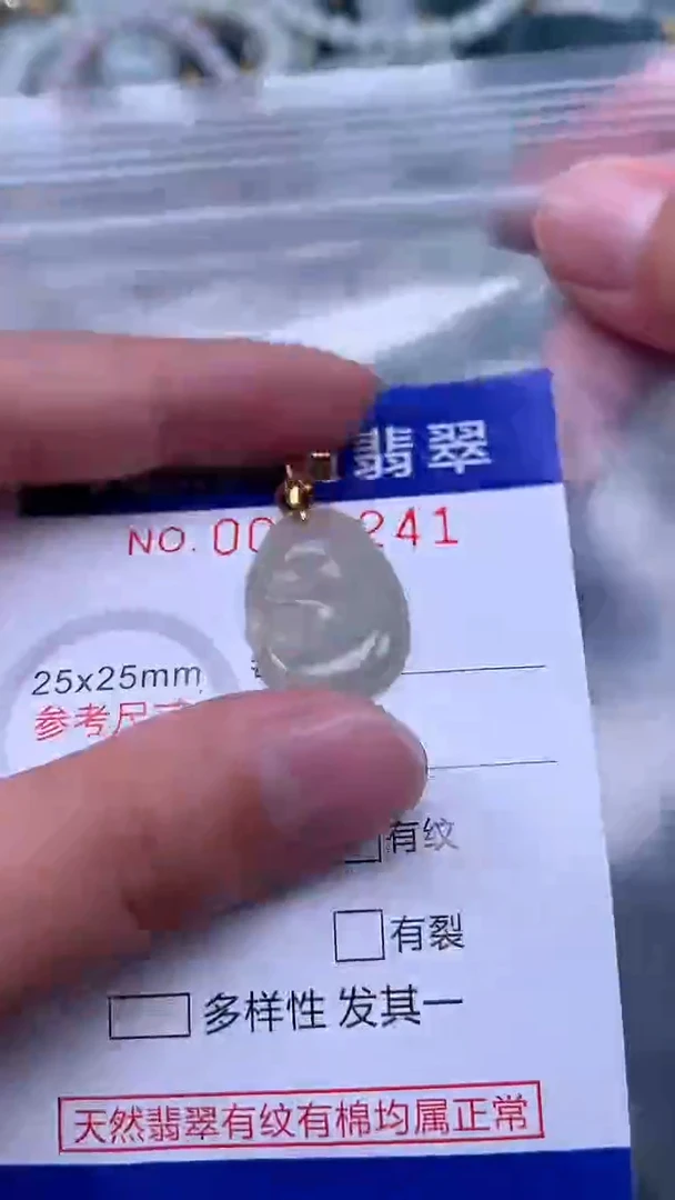 翡翠未镶嵌吊坠(不含链)1