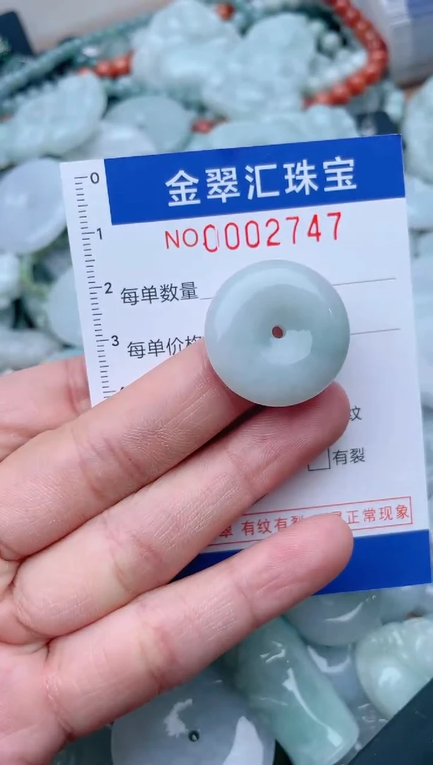 翡翠未镶嵌颈饰2747