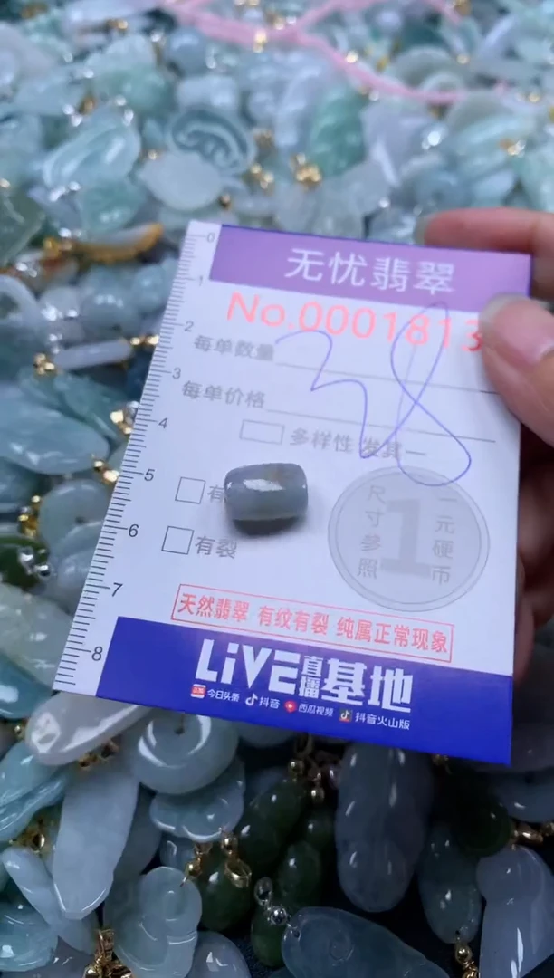 翡翠未镶嵌吊坠(不含链)1813