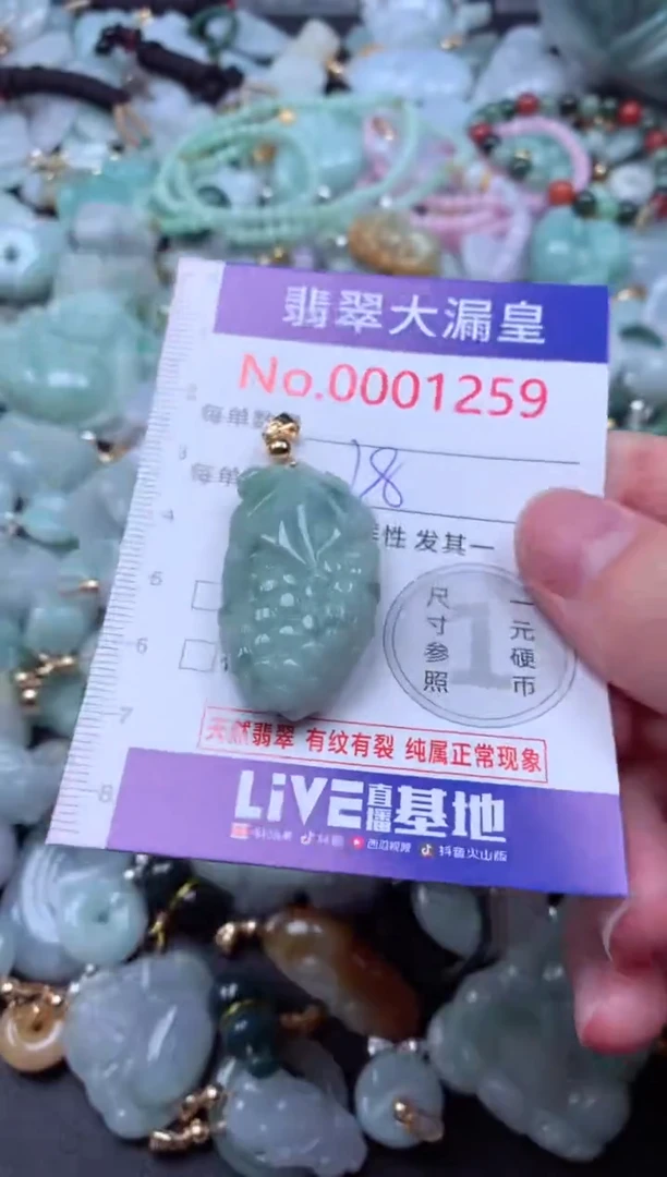 吊坠(不含链)未镶嵌翡翠1259