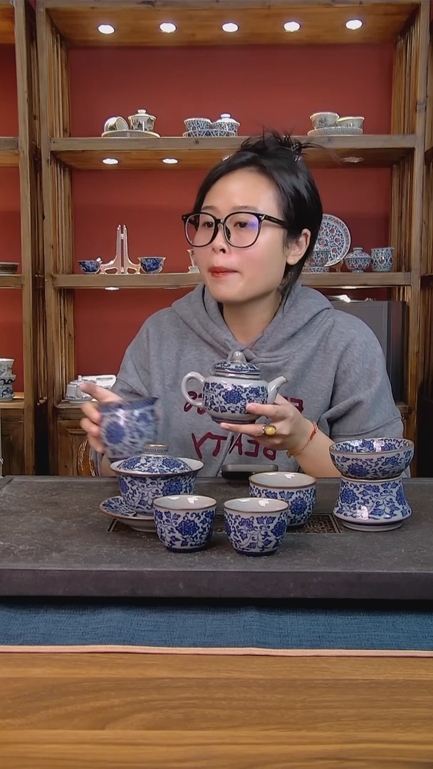 简装家用款7件套 老陶泥开片纹陶瓷茶具