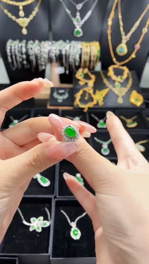 翡翠戒指未镶嵌天然翡翠a货 戒指