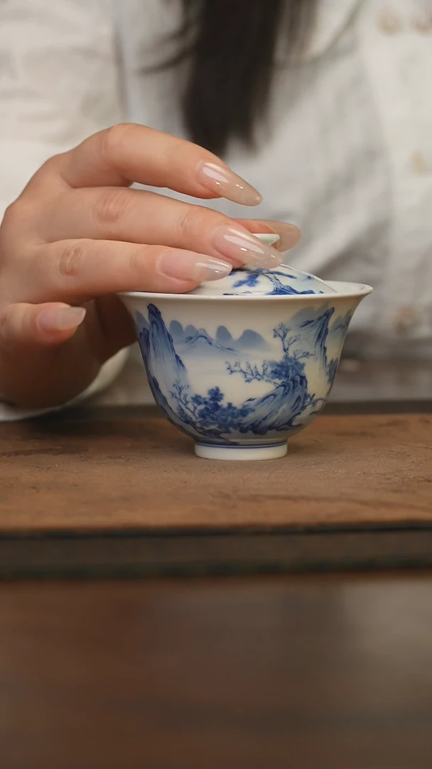 杯柴窑青花破价福利