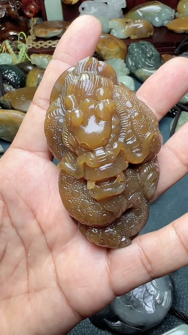 和田玉未镶嵌挂件-