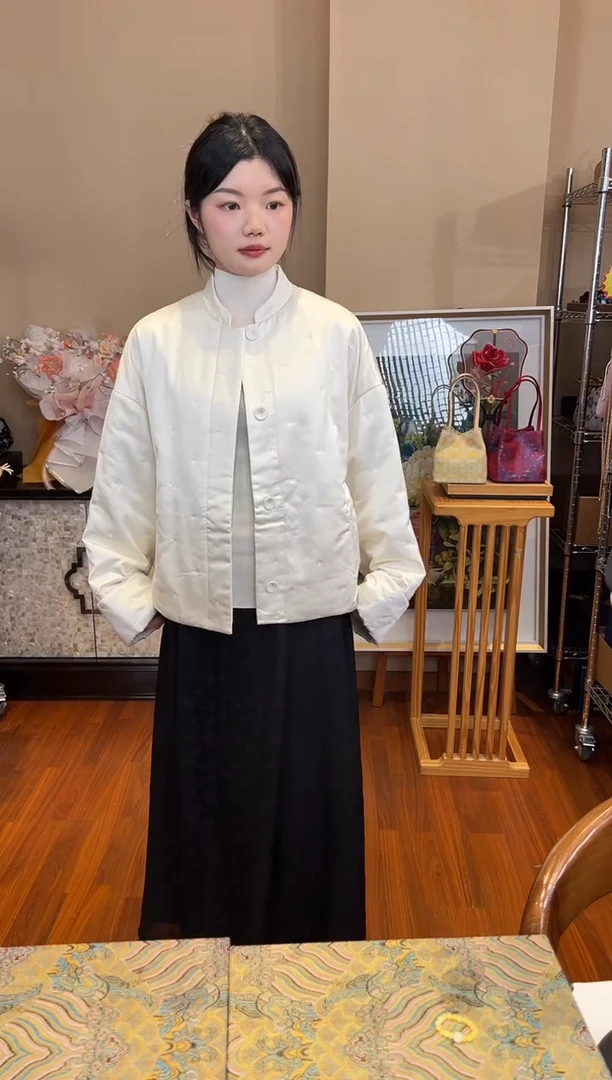 刺绣L 重磅真丝外套