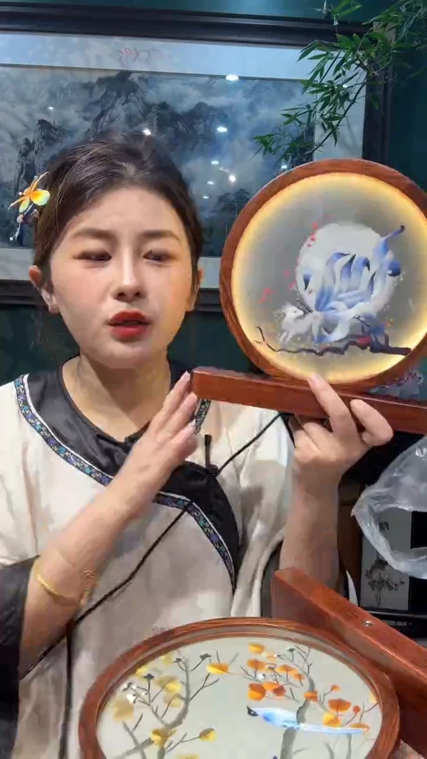 刺绣非遗苏绣手工工艺品台灯