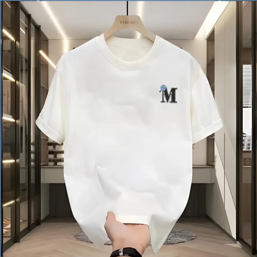 2025年新款夏季T恤 印花 圆领潮牌宽松 休闲百搭半袖<A>