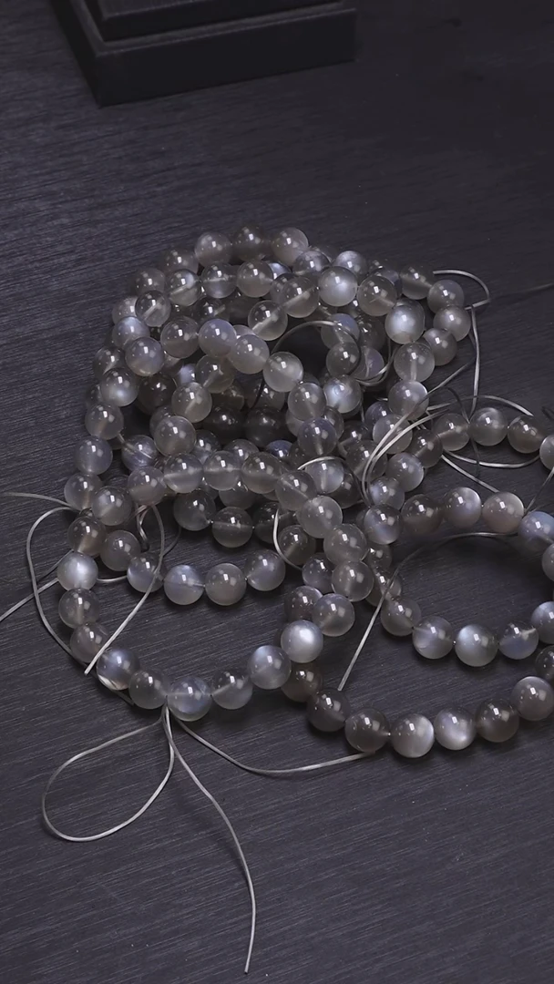 手链未镶嵌长石银月光单圈9mm-多样性发其一