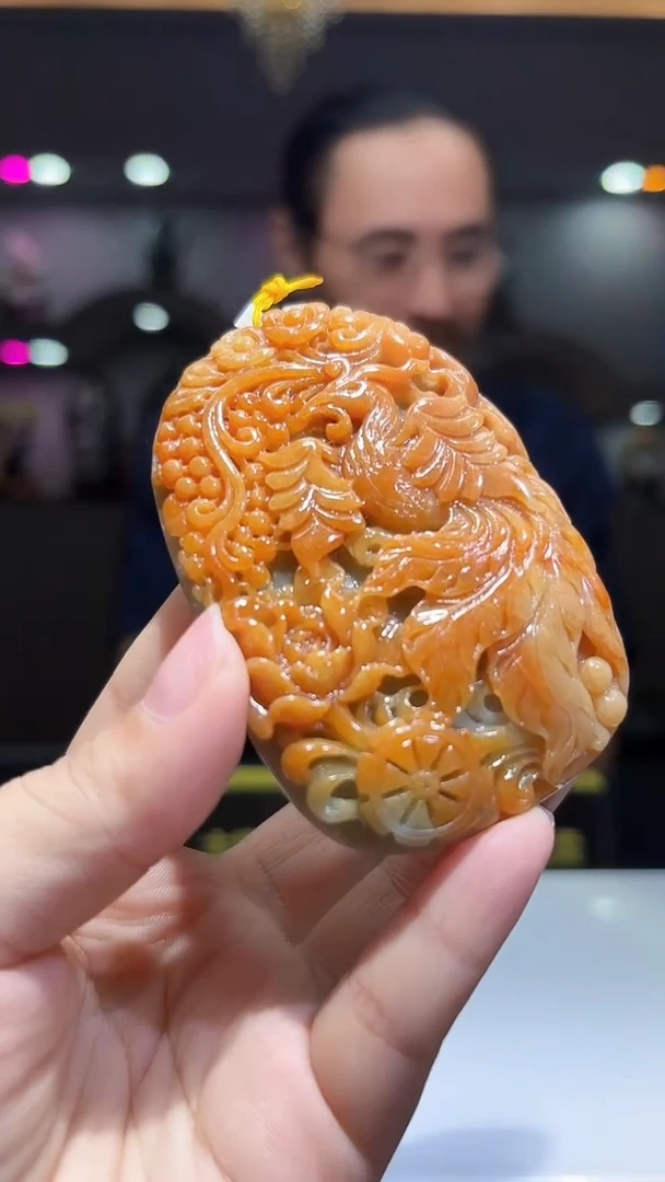定制翡翠未镶嵌20/0714/C/发其一件/凤凰