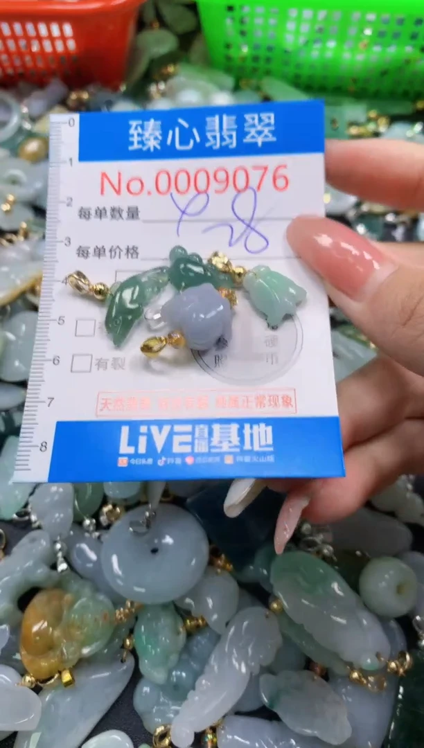 翡翠未镶嵌颈饰9076