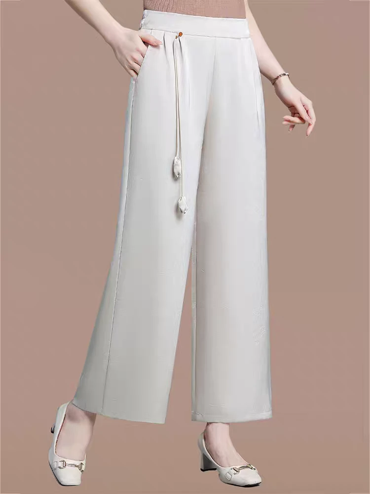 轻奢阔版时尚百搭显瘦休闲裤