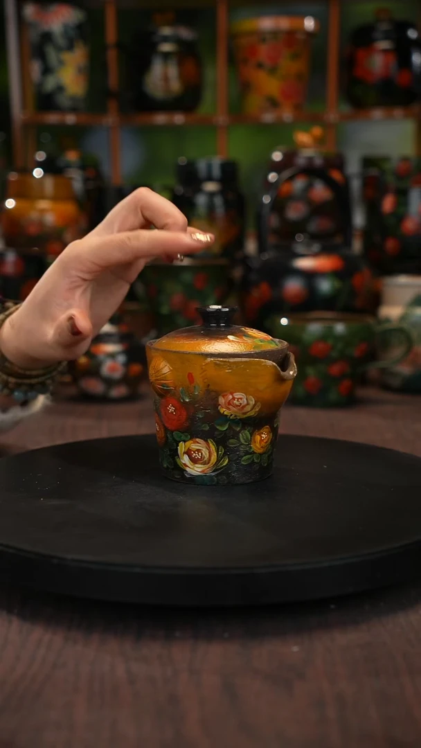 油画 手绘釉下彩